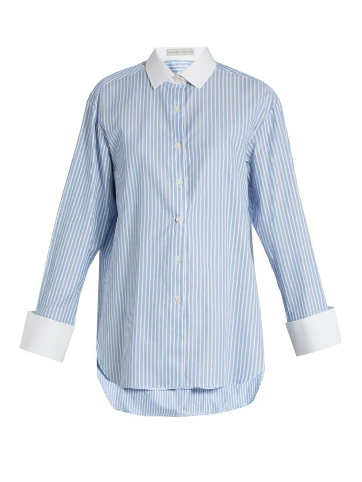Palmer/harding Striped Cotton Shirt
