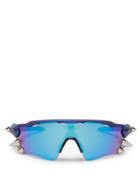 Matchesfashion.com Vetements - X Oakley Spikes 200 D Frame Acetate Sunglasses - Mens - Blue