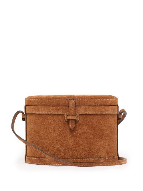 Matchesfashion.com Hunting Season - Trunk Suede Cross Body Bag - Womens - Tan