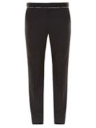 Alexander Mcqueen Slim-fit Raw-edge Trousers