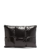 Matchesfashion.com Bottega Veneta - Padded Intrecciato Leather Pouch - Mens - Black