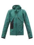 Goldwin - Logo-print Technical-nylon Hooded Jacket - Mens - Green