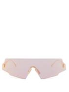 Matchesfashion.com Fendi - Aviator Metal Sunglasses - Womens - Rose Gold