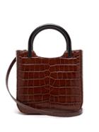 Matchesfashion.com By Far - Eric Crocodile Effect Leather Cross Body Bag - Womens - Brown Multi