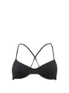 Matchesfashion.com Mara Hoffman - Mazlyn Cross-back Underwired Bikini Top - Womens - Black