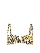 Matchesfashion.com Reina Olga - Brigitte Tiger-print Balconette Bikini Top - Womens - White Print