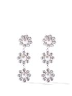Alessandra Rich - Crystal And Faux-pearl Drop Earrings - Womens - Crystal