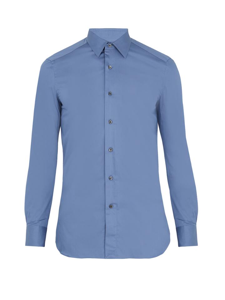 Boglioli Single-cuff Cotton-sateen Shirt