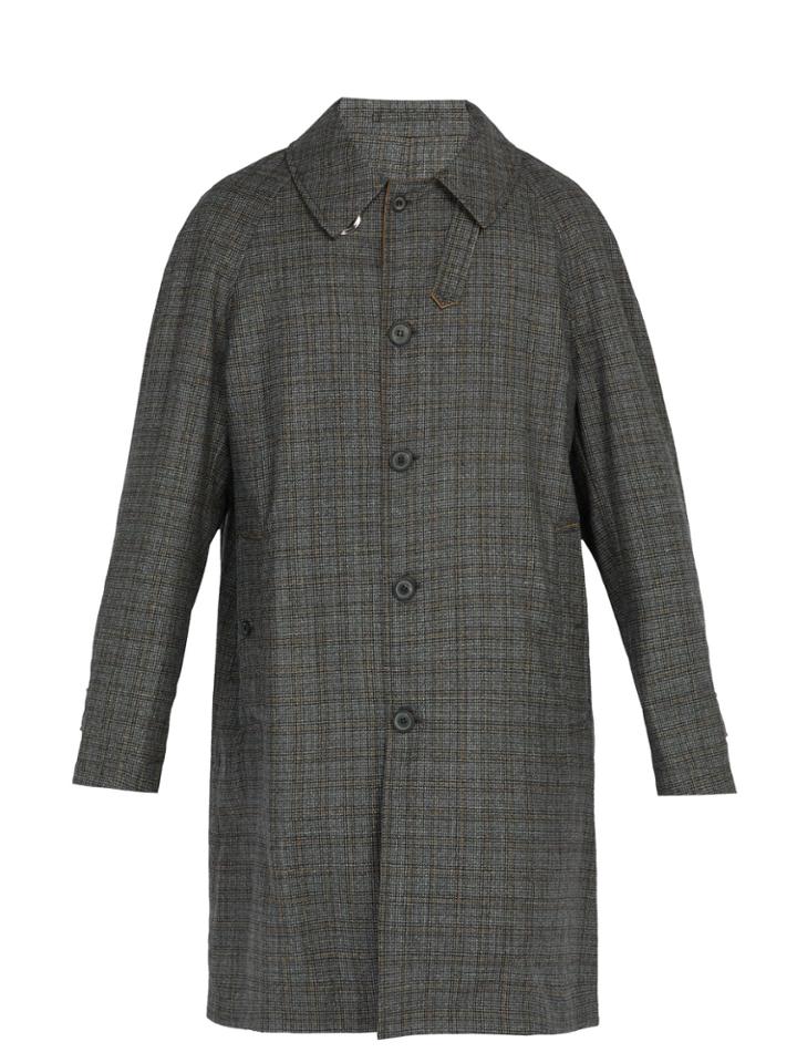 Lanvin Reversible Wool And Cotton-blend Raincoat