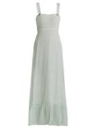 Matchesfashion.com Athena Procopiou - Spring Rainbow Pinafore Silk Dress - Womens - Light Green