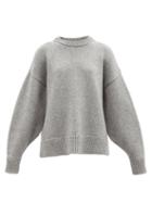 Matchesfashion.com The Row - Ophelia Wool-blend Sweater - Womens - Grey