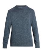 Blue Blue Japan Shoulder-patch Cotton-blend Sweater