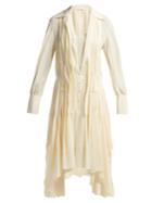 Chloé Draped Silk Crepe De Chine Midi Dress
