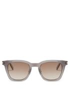 Matchesfashion.com Saint Laurent - D Frame Acetate Sunglasses - Mens - Grey