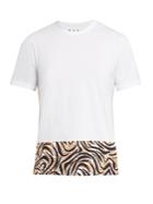 Marni Animal-printed Panel Cotton T-shirt