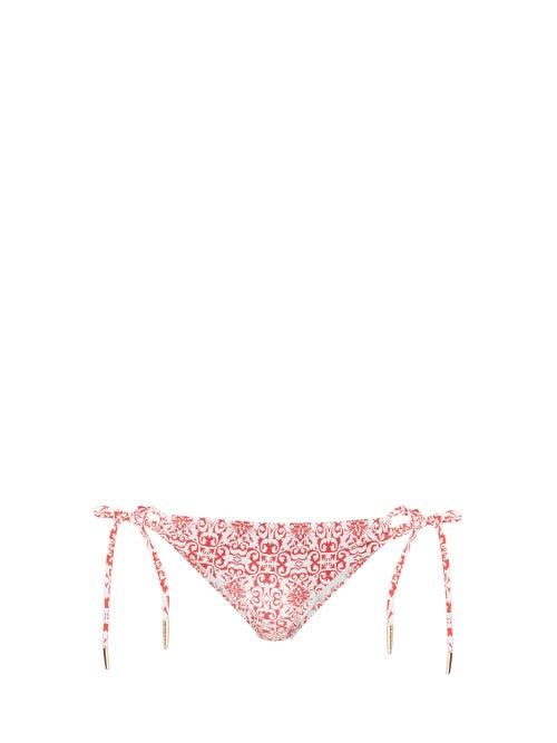 Matchesfashion.com Melissa Odabash - Zambia Tile-print Bikini Briefs - Womens - Red Print