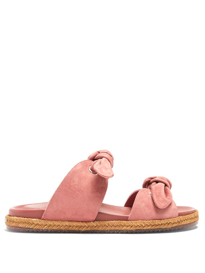 Jimmy Choo Nixon Suede Espadrille Slides