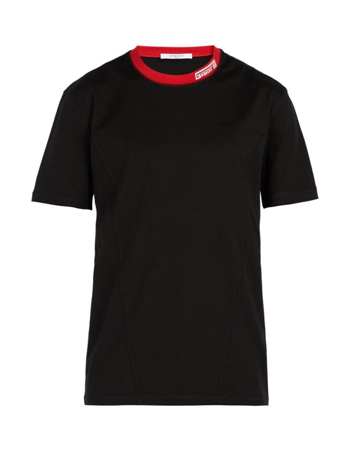Givenchy Logo-embroidered Crew-neck T-shirt