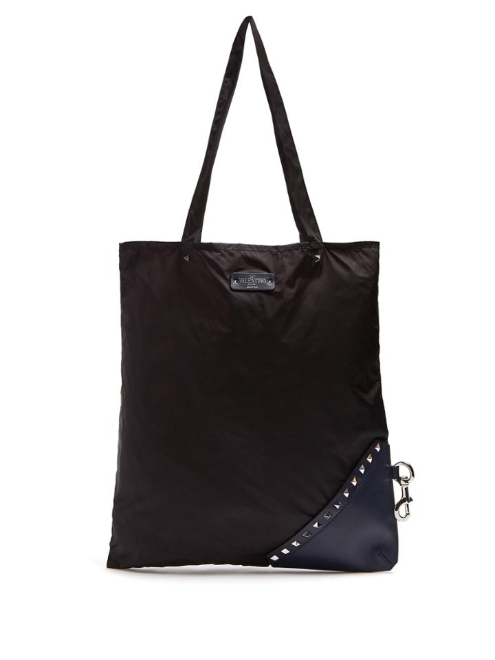 Valentino Self-stowing Nylon Tote