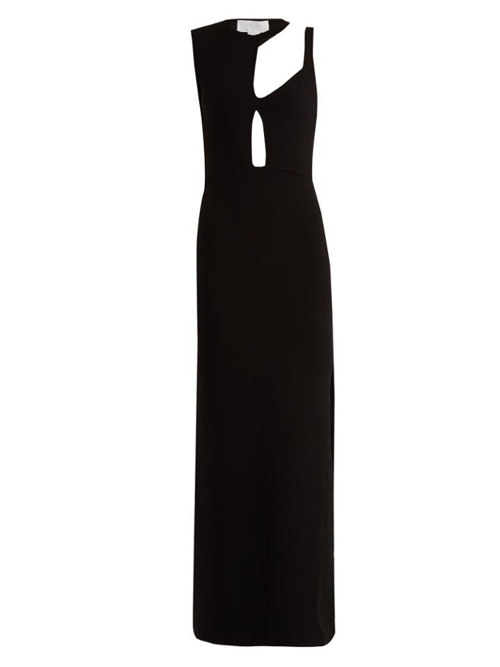 Esteban Cortázar Asymmetric Cut-out Knitted Gown