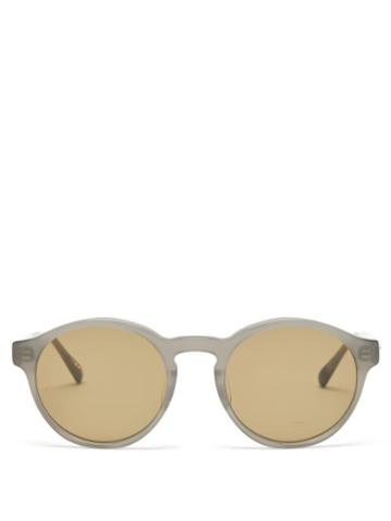 817 Blanc Lnt - Round Acetate Sunglasses - Mens - Grey