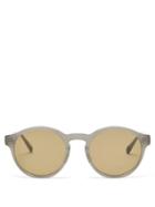 817 Blanc Lnt - Round Acetate Sunglasses - Mens - Grey