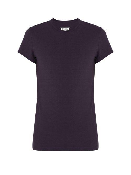 Matchesfashion.com Maison Margiela - Slim Fit Cotton T Shirt - Mens - Navy