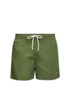 Matchesfashion.com Polo Ralph Lauren - Embroidered Logo Swim Shorts - Mens - Khaki