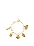 Aurlie Bidermann - 18kt Gold-dipped Charm Bracelet - Womens - Gold