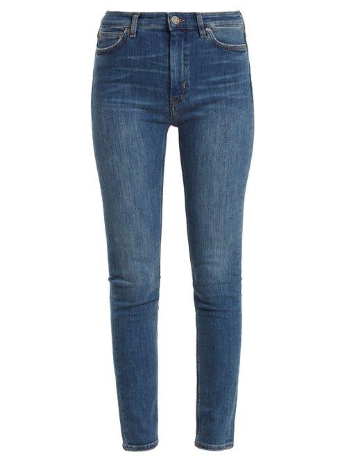 Matchesfashion.com M.i.h Jeans - Bridge High Rise Skinny Jeans - Womens - Dark Blue