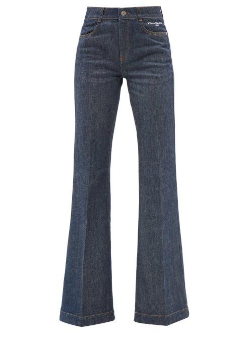 Stella Mccartney - High-rise Flared-leg Jeans - Womens - Denim