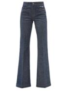 Stella Mccartney - High-rise Flared-leg Jeans - Womens - Denim