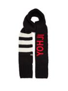 Matchesfashion.com Y-3 - Logo Appliqu Scarf - Mens - Black