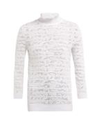 Matchesfashion.com Chlo - Pointelle Knit Cotton Blend Sweater - Womens - Ivory