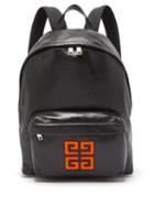 Matchesfashion.com Givenchy - 4g Logo Leather Backpack - Mens - Black Orange