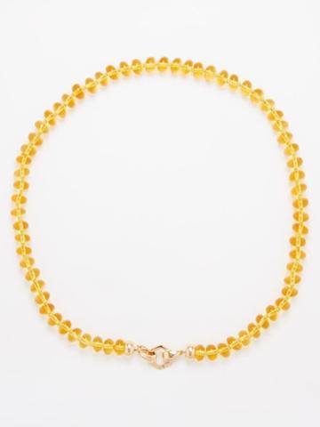 Harwell Godfrey - Foundation 18 Citrine & 18kt Gold Necklace - Womens - Yellow Multi