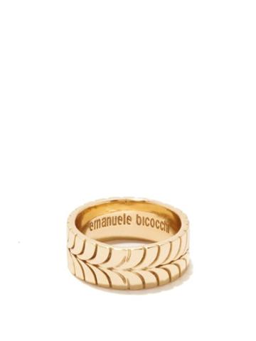 Emanuele Bicocchi - Engraved Gold-plated Sterling-silver Ring - Mens - Silver