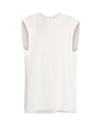 Raey Raw-edge Sleeveless Crepe Top