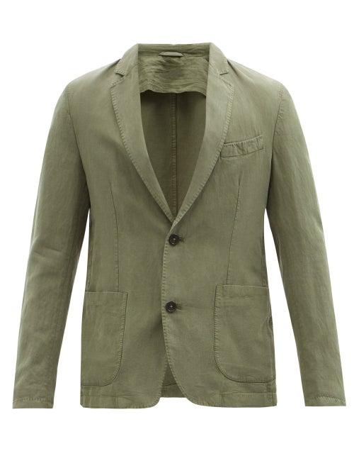 Officine Gnrale - New Lightest Lyocell-blend Twill Blazer - Mens - Green