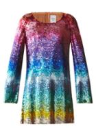Matchesfashion.com Ashish - Gradient Sequinned Mini Dress - Womens - Multi