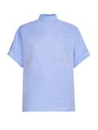 Balenciaga High-neck Cotton Shirt