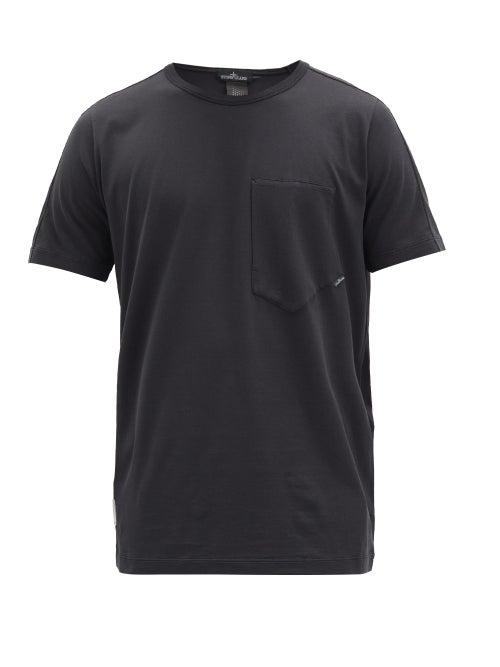 Matchesfashion.com Stone Island Shadow Project - Logo-print Cotton-jersey T-shirt - Mens - Black