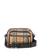 Matchesfashion.com Burberry - Vintage Check Canvas Cross Body Bag - Mens - Beige Multi