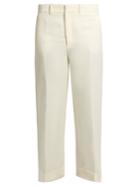 Chloé Wide-leg Linen And Silk-blend Twill Trousers
