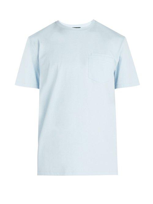 Matchesfashion.com A.p.c. - Double Pocket Crew Neck Cotton T Shirt - Mens - Blue