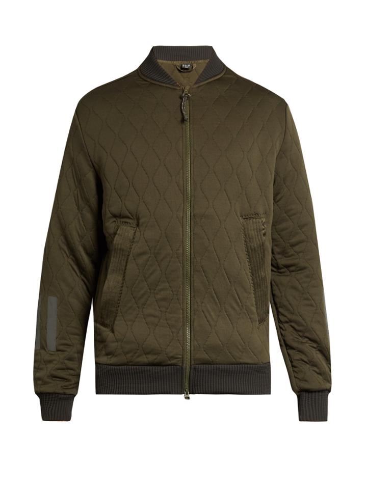 Adidas Day One Tech Quilted Jersey Bomber Jacket