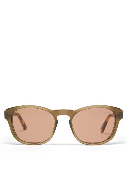 Matchesfashion.com Brioni - Square Acetate Glasses - Mens - Tortoiseshell