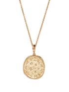 Azlee - Zodiac Diamond & 18kt Gold Necklace - Womens - Yellow Gold