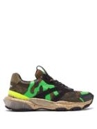Matchesfashion.com Valentino - Bounce Raised Sole Low Top Leather Trainers - Mens - Multi