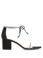 Matchesfashion.com Gianvito Rossi - Aria 60 Crystal-embellished Block-heel Sandals - Womens - Black